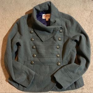 Military Style Double Breasted Coat